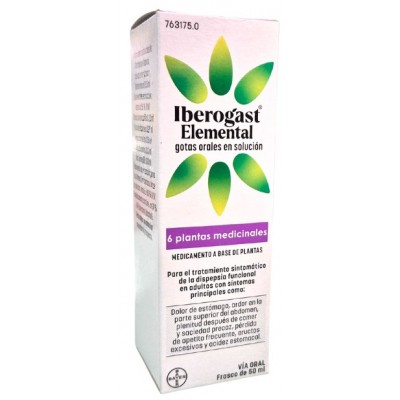Comprar IBEROGAST ELEMENTAL 1 FRASCO GOTAS ORALES EN SOLUCION 50 ml al mejor precio en NuestraFarma, tu farmacia online