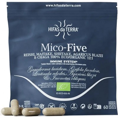 Comprar HIFAS DA TERRA MICO-FIVE 60 CAPSULAS DOYPACK al mejor precio en NuestraFarma, tu farmacia online