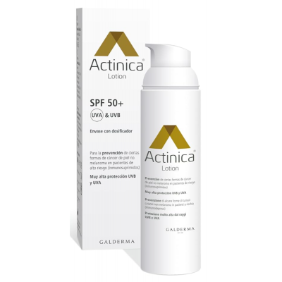 Comprar ACTINICA LOCIÓN CON PROTECCIÓN SOLAR SPF50+ 80 G al mejor precio en NuestraFarma, tu farmacia online