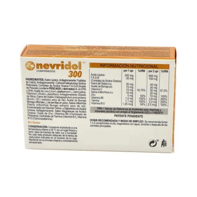 Comprar NEVRIDOL 40 COMPRIMIDOS al mejor precio en NuestraFarma, tu farmacia online
