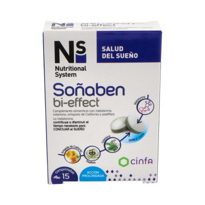 Comprar NS SOÑABEN BI-EFFECT COMPACT 15 COMPRIMIDOS al mejor precio en NuestraFarma, tu farmacia online