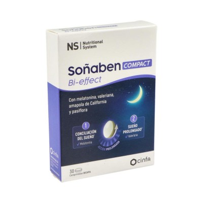 Comprar NS SOÑABEN BI-EFFECT COMPACT 30 COMPRIMIDOS al mejor precio en NuestraFarma, tu farmacia online