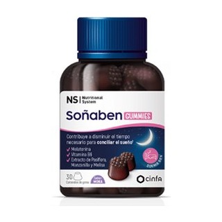 NS SOÑABEN GUMMIES 30 CARAMELOS DE GOMA SABOR MORA