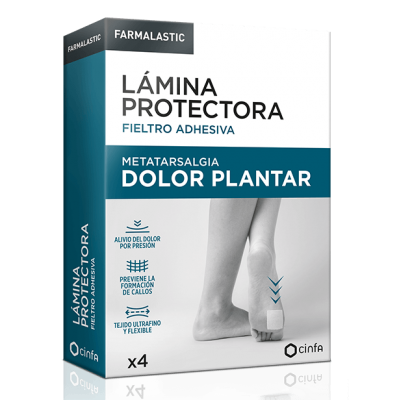 Comprar FARMALASTIC LAMINA PROTECTORA FIELTRO ADHESIVA 4 UNIDADES TALLA UNICA al mejor precio en NuestraFarma, tu farmacia online