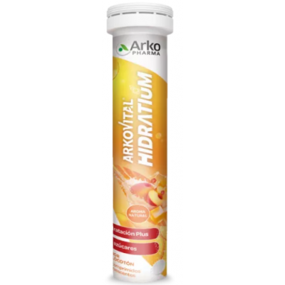 Comprar ARKOVITAL HIDRATIUM SABOR MELOCOTON 24 COMPRIMIDOS EFERVESCENTES al mejor precio en NuestraFarma, tu farmacia online