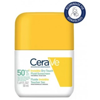 CERAVE PROTECTOR SOLAR FLUIDO INVISIBLE OIL CONTROL PIEL NORMAL-GRASA SPF 50+ 50 ML