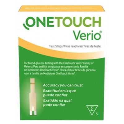 Comprar ONE TOUCH VERIO 25 TIRAS REACTIVAS PARA GLUCEMIA al mejor precio en NuestraFarma, tu farmacia online