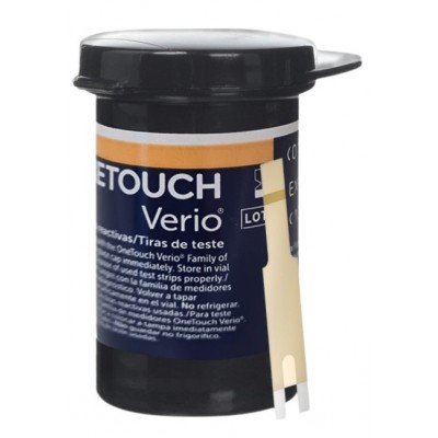 Comprar ONE TOUCH VERIO 25 TIRAS REACTIVAS PARA GLUCEMIA al mejor precio en NuestraFarma, tu farmacia online