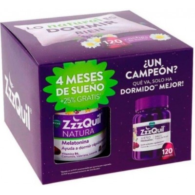 Comprar ZZZQUIL SUEÑO 120 GUMMIES SABOR FRUTOS DEL BOSQUE PACK PROMOCIONAL al mejor precio en NuestraFarma, tu farmacia online