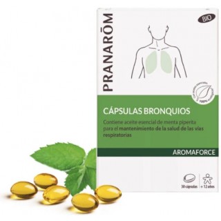PRANAROM AROMAFORCE BRONQUIOS BIO 30 CAPSULAS