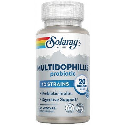 Comprar SOLARAY MULTIDOPHILUS 12 STRAINS 50 CAPSULAS VEGETALES al mejor precio en NuestraFarma, tu farmacia online