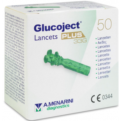 Comprar GLUCOJECT LANCETS EXTRA 50 LANCETAS 33 G al mejor precio en NuestraFarma, tu farmacia online