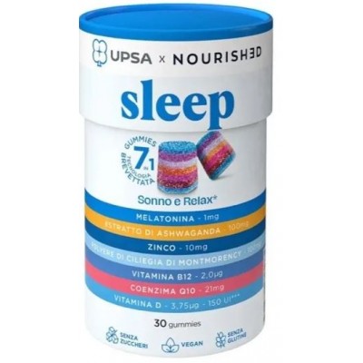 Comprar UPSA X NOURISHED SLEEP 7 EN 1 30 GUMMIES SABOR AFRUTADO al mejor precio en NuestraFarma, tu farmacia online
