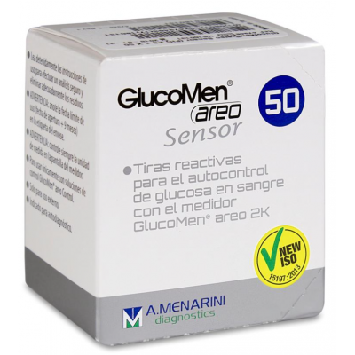 Comprar GLUCOMEN AREO SENSOR TIRAS REACTIVAS DE GLUCEMIA 50 UNIDADES al mejor precio en NuestraFarma, tu farmacia online