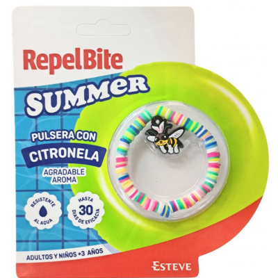 Comprar REPELBITE SUMMER PULSERA CON CITRONELA al mejor precio en NuestraFarma, tu farmacia online