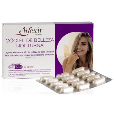Comprar ELIFEXIR ESENCIALL COCTEL DE BELLEZA NOCTURNA 30 CAPSULAS al mejor precio en NuestraFarma, tu farmacia online