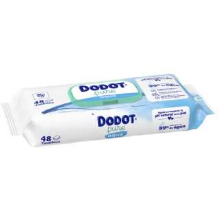 DODOT AQUA PURE TOALLITAS HUMEDAS PARA BEBES 48 UNIDADES PLASTIC FREE