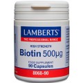 LAMBERTS BIOTINA 500 µG 90 CAPSULAS 8068