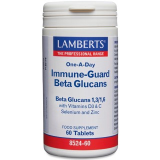 LAMBERT IMMUNE-GUARD BETA GLUCANOS 60 TABLETAS 8524