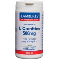 LAMBERTS L-CARNITINA 500 MG 60 CAPSULAS