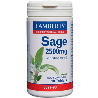 Comprar LAMBERTS SALVIA 2500 MG 90 TABLETAS 8577 al mejor precio en NuestraFarma, tu farmacia online
