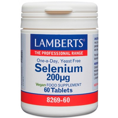Comprar LAMBERTS SELENIO 200 µG 60 TABLETAS 8269 al mejor precio en NuestraFarma, tu farmacia online