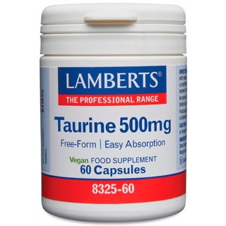 LAMBERTS TAURINA 500 MG 60 CAPSULAS