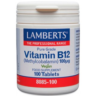 LAMBERTS VITAMINA B12 100 MCG 100 TABLETAS 8085