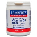 LAMBERTS VITAMINA D3 4000 UI (100 MCG) 120 CAPSULAS 8142
