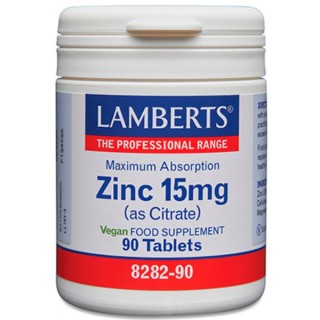 LAMBERTS ZINC 15 MG 90 TABLETAS 8282