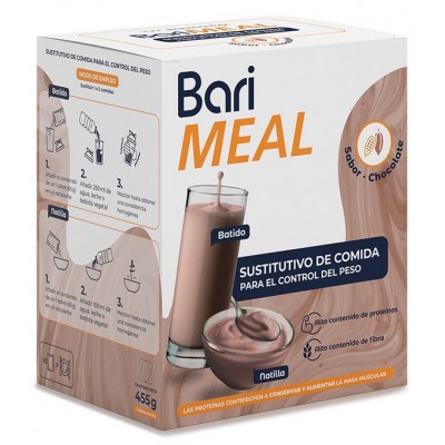 Comprar BARIMEAL 7 SOBRES SABOR CHOCOLATE 65 G al mejor precio en NuestraFarma, tu farmacia online