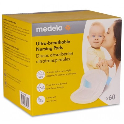 Comprar MEDELA DISCOS ABSORBENTES DESECHABLES ULTRATRANSPIRABLES 60 UNIDADES al mejor precio en NuestraFarma, tu farmacia online