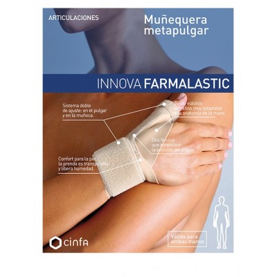 Comprar FARMALASTIC INNOVA MUÑEQUERA METAPULGAR TALLA - 2 al mejor precio en NuestraFarma, tu farmacia online