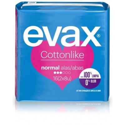 Comprar EVAX COTTONLIKE NORMAL ALAS 19 U al mejor precio en NuestraFarma, tu farmacia online