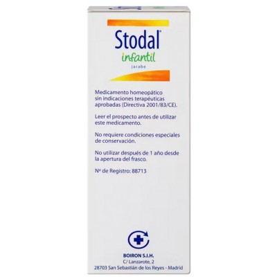 Comprar STODAL INFANTIL JARABE 1 FRASCO 150 ML al mejor precio en NuestraFarma, tu farmacia online