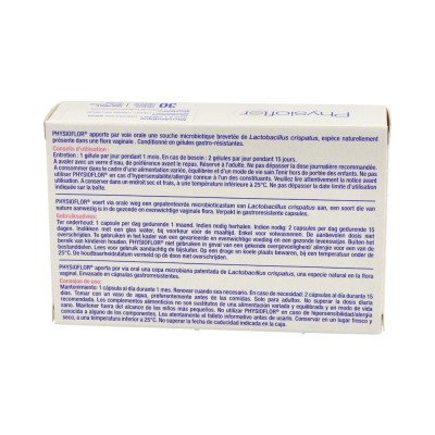 Comprar BOIRON PHYSIOFLOR 30 CAPSULAS al mejor precio en NuestraFarma, tu farmacia online