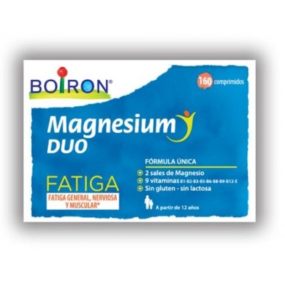 Comprar BOIRON MAGNESIUM DUO 160 COMPRIMIDOS al mejor precio en NuestraFarma, tu farmacia online