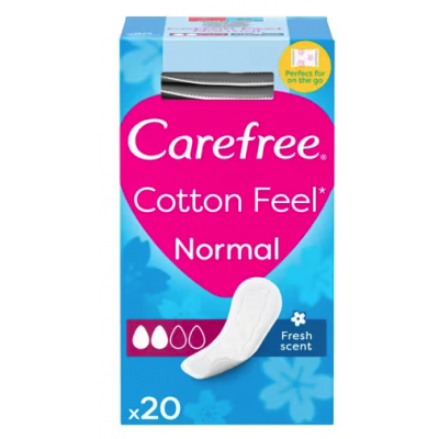 Comprar CAREFREE COTTON FEEL NORMAL FRAGANCIA FRESCA 20 SALVASLIP al mejor precio en NuestraFarma, tu farmacia online