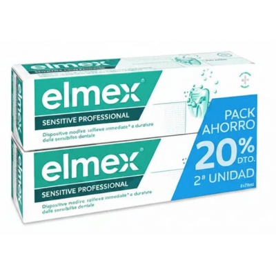 Comprar ELMEX PASTA SENSITIVE DUPLO 2X75 ML al mejor precio en NuestraFarma, tu farmacia online