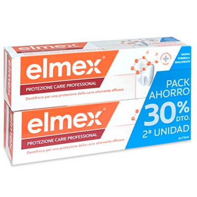 Comprar ELMEX PASTA CARIES DUPLO 2X75 ML al mejor precio en NuestraFarma, tu farmacia online
