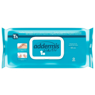 ADDERMIS BIACTIV TOALLAS HUMEDAS ASEO INTIMO 60 UNIDADES