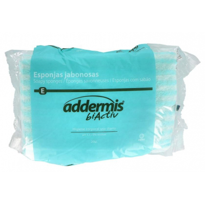 Comprar ADDERMIS BIACTIV ESPONJA JABONOSA 20 UNIDADES al mejor precio en NuestraFarma, tu farmacia online