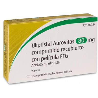 Comprar ULIPRISTAL AUROVITAS EFG 30 MG 1 COMPRIMIDO RECUBIERTO al mejor precio en NuestraFarma, tu farmacia online
