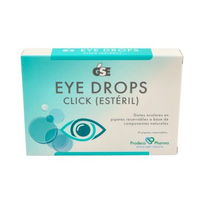 Comprar GSE EYE DROPS CLICK ESTERIL 10 PIPETAS RECERRABLES 0,5 ML al mejor precio en NuestraFarma, tu farmacia online