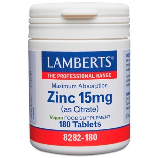 LAMBERTS ZINC 15 MG 180 TABLETAS  8282