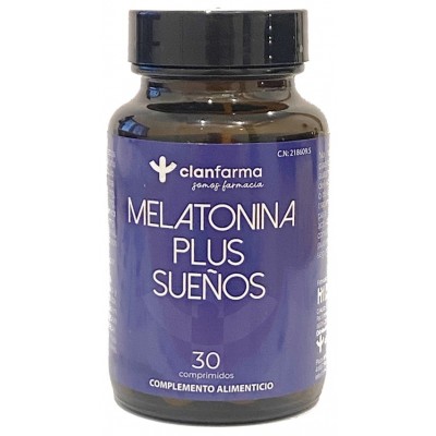 Comprar CLANFARMA MELATONINA PLUS SUEÑOS 30 COMPRIMIDOS al mejor precio en NuestraFarma, tu farmacia online