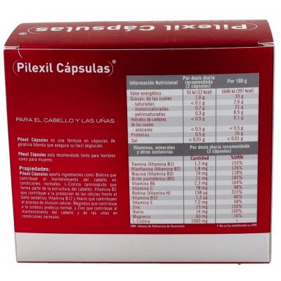 Comprar PILEXIL CABELLO Y UÑAS 100 CAPSULAS al mejor precio en NuestraFarma, tu farmacia online