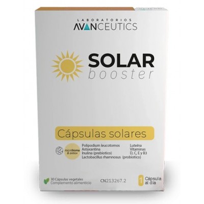Comprar AVANCEUTICS SOLAR BOOSTER 30 CAPSULAS VEGETALES al mejor precio en NuestraFarma, tu farmacia online
