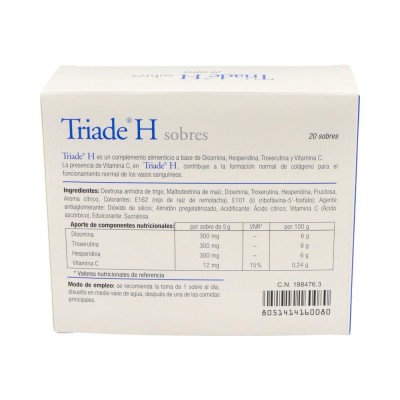 Comprar TRIADE H 20 SOBRES 5 G al mejor precio en NuestraFarma, tu farmacia online