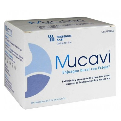 Comprar MUCAVI ENJUAGUE BUCAL CON ECTOIN AMPOLLAS 30X5 ML al mejor precio en NuestraFarma, tu farmacia online